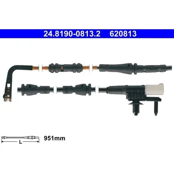 Brzdový systém Výstražný kontakt, opotřebení obložení ATE 24.8190-0813.2