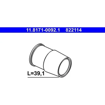 Brzdový třmen Vodicí pouzdro, brzdový třmen ATE 11.8171-0092.1