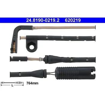 Auto-moto Výstražný kontakt, opotřebení obložení ATE 24.8190-0219.2