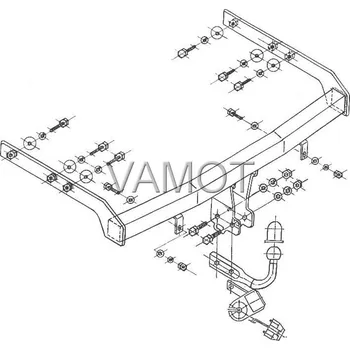 Tažné zařízení Tažné zařízení VW Sharan I (2000 - 2010) (666)