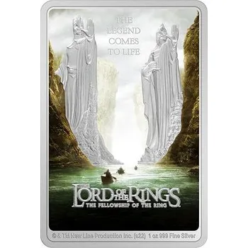 Stříbrná mince Lord of the Rings™ - The Fellowship of the Ring™ (Pán prstenů - Společenstvo prstenu) 1 Oz 2022 PROOF - (1.)