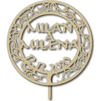 Jmenovka na stůl Pelisport Zápich na svatební dort