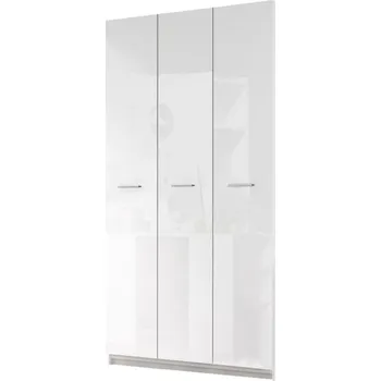 Dětská skříň Nábytek PEGAS s.r.o. PARADISE 1 - Šatní skříň Bílá + Bílá lesk