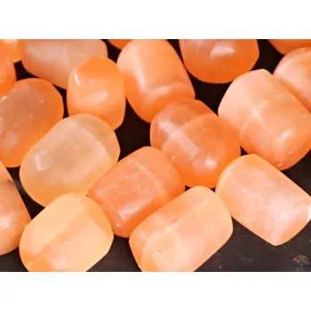 Drahý kámen Magieprirody.cz Tromlovaný kámen Selenit oranžový - valounky - velikost 30 - 40 mm - Maroko #356 Množství: 1ks