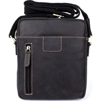 HGL (Německo) Středně velká pánská kožená crossbody taška HGL no. 622 černá