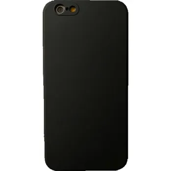 Silikonový ochranný kryt s rovnými hranami pro iPhone 6 / 6S - černý