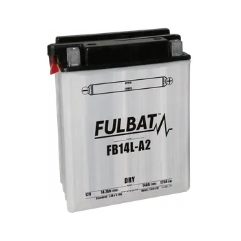 Auto-moto baterie Konvenční motocyklová baterie FULBAT FB14L-A2 (YB14L-A2) Včetně balení kyseliny