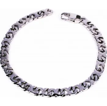 Náramek Unisex náramek chirurgická ocel se vzorem nekonečna