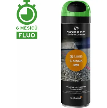 Barva ve spreji Značkovací sprej fluorescenční S MARK - Zelený sprej S MARK balení 12x500ml
