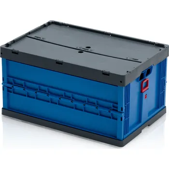 Úložný box Skládací přepravka, 60 x 40 x 32 cm s víkem