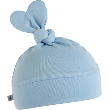 Kojenecká čepice Mimilove Kojenecká čepička srdíčko 3-6m. Světle modrá