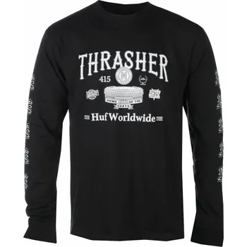 Pánské tričko tričko street pánské - Monteray - HUF x THRASHER - ts01918-black - M
