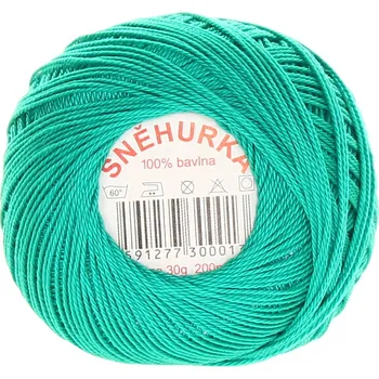 Příze Niťárna Česká Třebová Sněhurka petrolejově zelená 6574