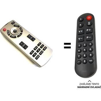 Dálkový ovladač Toyota DVD Rear Entertainment 86170-34030 CY-KT72H0AJ, 86170-60220, CY-KT43H1AJ náhradní dálkový ovladač pro seniory