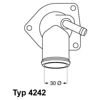 Autodíl Termostat, chladivo BorgWarner (Wahler) 4242.92D