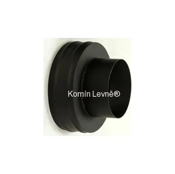 Komín Redukce T-kusu černá 200/200 pro keramický komín převlečná