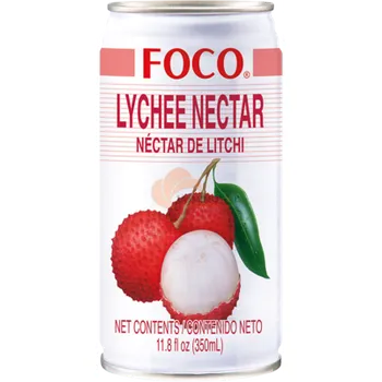 FOCO džus z liči a nektaru v plechovce 350ml