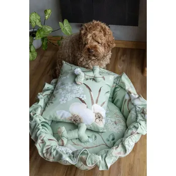 Pelíšek pro psa nanoSPACE Protiroztočový nano pelíšek FLORAL Průměr: 40 cm