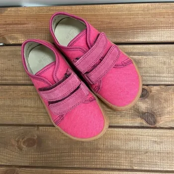 Dívčí tenisky Barefoot plátěné jarní boty - Fuxia (G1700323_6), Froddo Velikost: 28