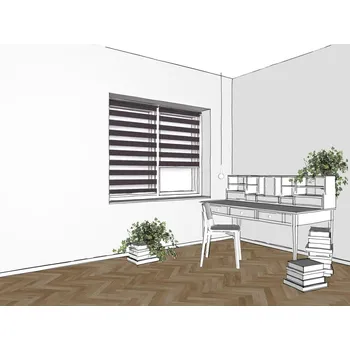 Roleta ZEBRA-SHOP Roleta DEN A NOC / MINI / PROMO / hnědá / PH 39 Barva mechanizmu: bílá, Výška: 220, Šířka: 100