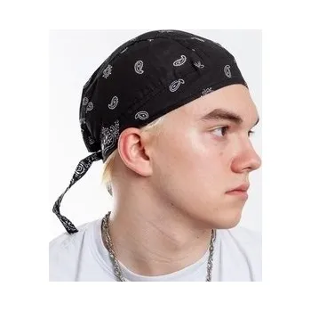 Šátek na hlavu/čepička Black Paisley