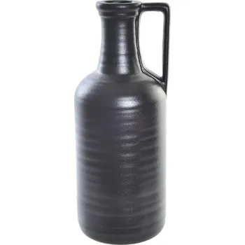 Váza Váza DKD Home Decor Moderní Porcelán Černá (13 x 13 x 32 cm)