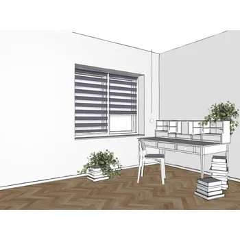 Roleta ZEBRA-SHOP Roleta DEN A NOC / MINI / PROMO / grafit / PH 1220 Barva mechanizmu: bílá, Výška: 220, Šířka: 34