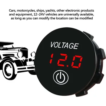 Digitální voltmetr do panelu DC 5 - 48 V s dotykovým vypínačem