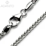 Zlatý řetízek z bílého zlata