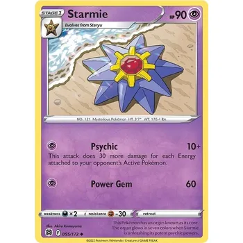 Sběratelská karetní hra Starmie - 55/172 - Brilliant Stars Typ karty: Non-Holo
