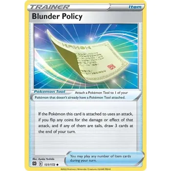 Sběratelská karetní hra Blunder Policy - 131/172 - Brilliant Stars Typ karty: Non-Holo