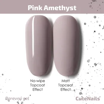 Lak na nehty CuteNails UV Gel True Color: Pink Amethyst - 8 ml