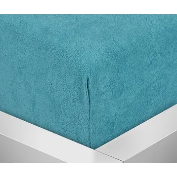 Prostěradlo Froté petrolejové prostěradlo David jednolůžko 90x200 cm Barva: Petrolejová, rozměr: 90x200cm