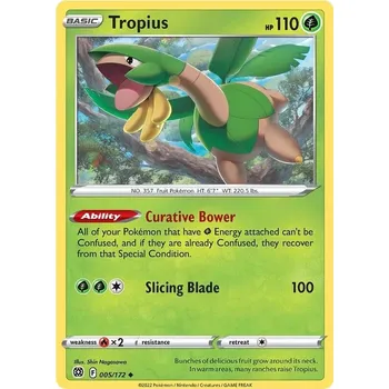 Karetní hra Tropius - 5/172 - Brilliant Stars Typ karty: Non-Holo