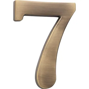 Dveřní kování COBRA číslice 5cm Provedení: 7, Povrch: OFS - bronz česaný