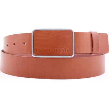 Opasek Pánský kožený opasek Black Hand 018-70 světle hnědý Velikost = obvod pasu (cm): 115 cm