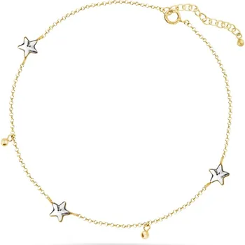 Náušnice Řetízek na nohu čirý se Swarovski Elements Vilo BAG28163C