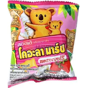 LOTTE Koalas March sušenky s jahodou 19,5g