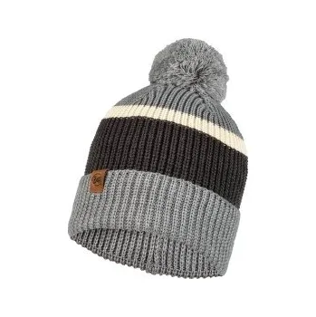Čepice Buff ELON Knitted Beanie ELON ASH šedá