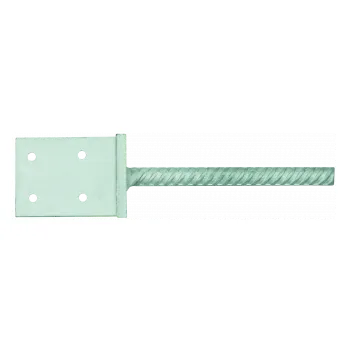 Tesařské kování RAWLPLUG Vzpěra sloupová tvar ""T"" s tyčí 20 x 200 mm D-TA síla 8/10 mm; 100 x 78 x 80 mm