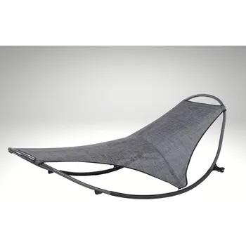 Zahradní lehátko Houpací lehátko Chikita s kolečky, šedé