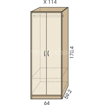 Šatní skříň Šatní skříň JIM 5 X 114