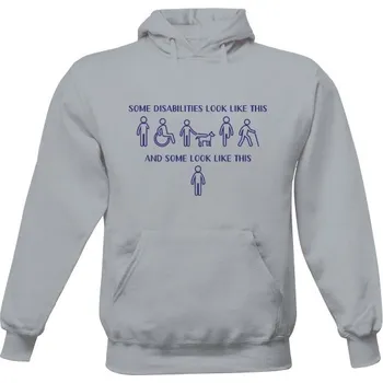 Pánská mikina Pánská mikina s kapucí s potiskem Some disabilities pánské