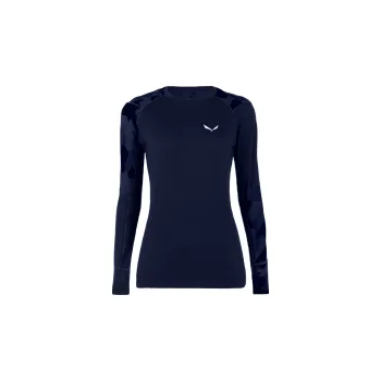 Dámské tričko Salewa CRISTALLO WARM AMR W L/S TEE navy blazer triko 38; Modrá triko + DÁREK DLE VÝBĚRU!