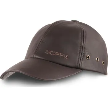 Kšiltovka Australská kšiltovka Scippis Leather Cap - černá
