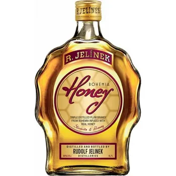 Likér R. Jelínek Rudolf Jelínek Bohemia Honey budík 0,7l