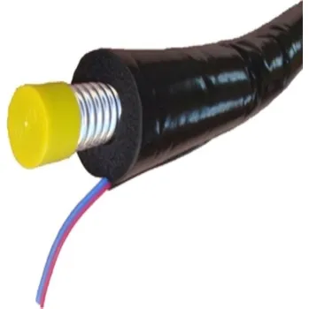 rozdělovač topení Předizolovaná solární trubka vlnovec 304 DN20 x1 m, 20mm izolace s vodičem