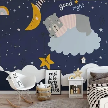 Fototapeta Solution Media 3D tapety - Nedvídek a měsíc MU4193 6 - Samolepící tapeta - 380-450g/m2