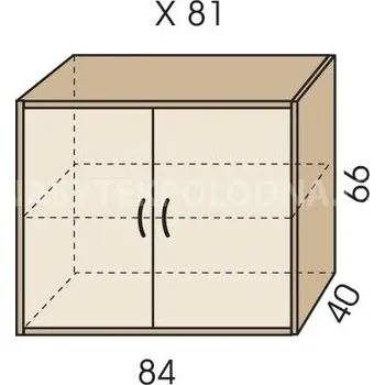 Šatní skříň Nástavec na skříň JIM 5 X 81