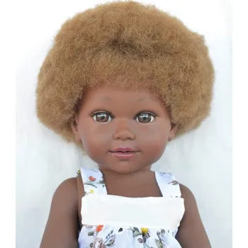 Panenka Vestida de Azul SAR-9401 Sarabi, jeans corto amarillo, y blusa bordada y estampada 45 cm